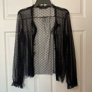 Hesperus Black 🖤 Sheer Buttoned Top